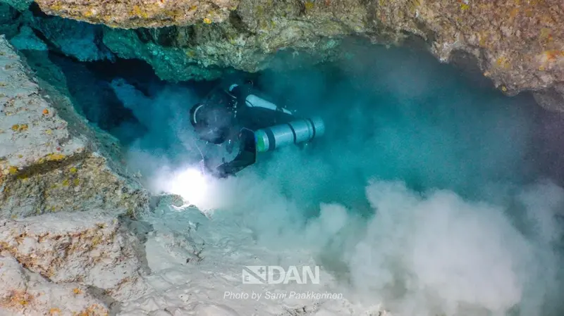 Le immagini dalla grotta subacquea dove sono morti i cinque italiani - Foto Instagram Dan Europe