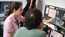 Anthea Comellini durante il robotics training - Esa/G. Zito