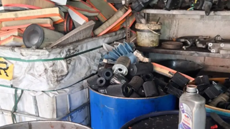 Il materiale sequestrato