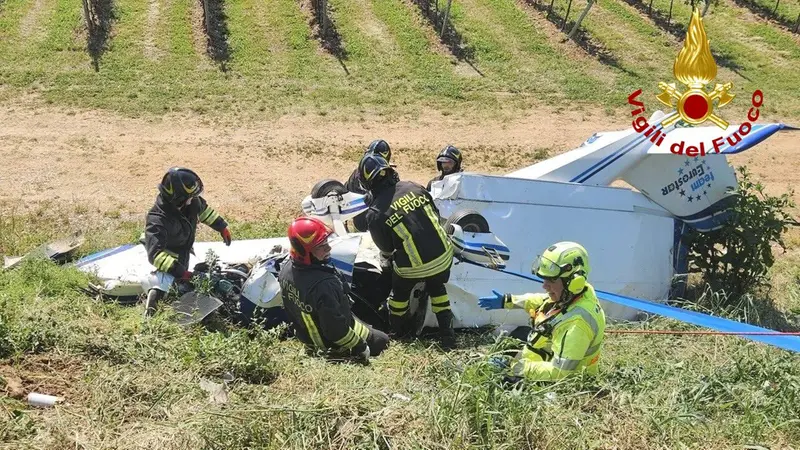 Il luogo dell'incidente a Polpenazze