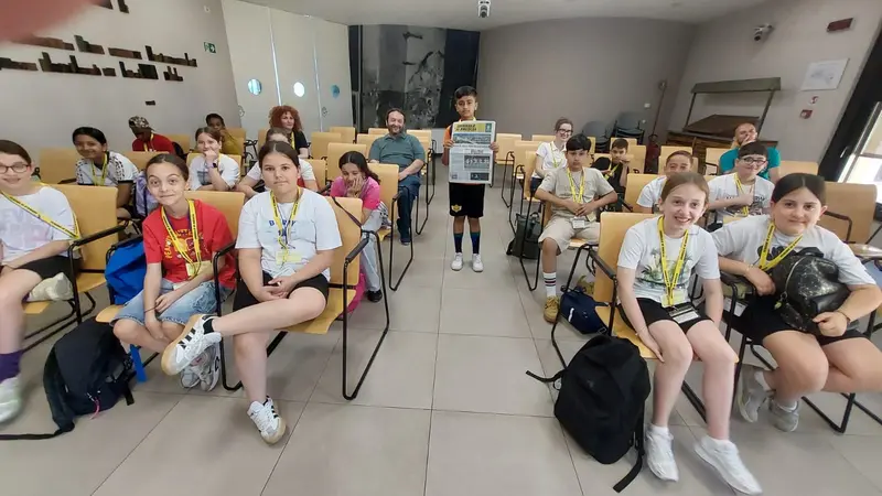 La classe 5C della scuola primaria don Milani di Rovato in visita al GdB
