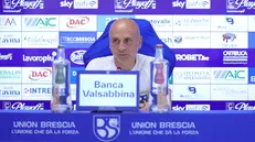 Eugenio Corini in conferenza - Media house Union Brescia