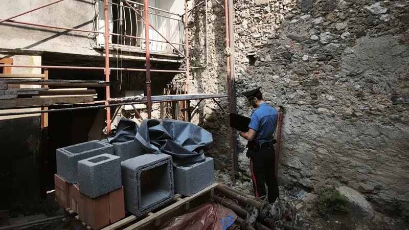 Il cantiere dove è avvenuto l'incidente