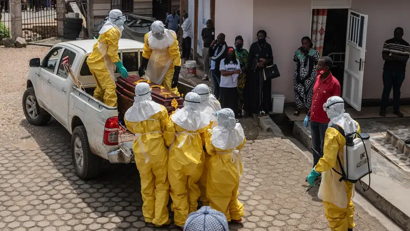 Una vittima dell'ebola all'ospedale di Bunia - Foto Ansa © www.giornaledibrescia.it