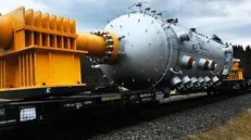 Un mini reattore Smr trasportato su rotaia
