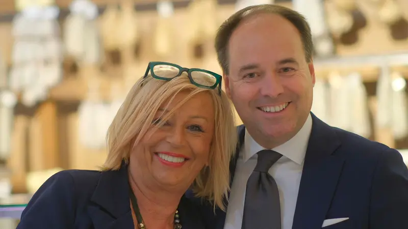 La sindaca Turelli con il presidente Bonardi