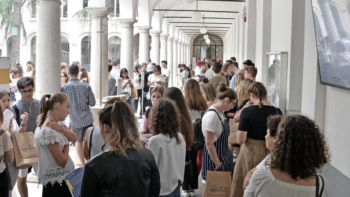 Uno dei chiostri dell'UniBs