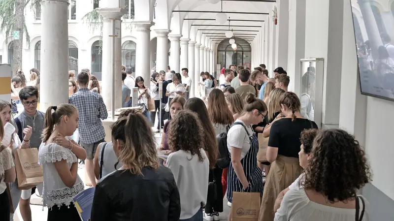Uno dei chiostri dell'UniBs