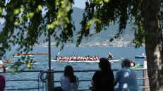 La vista panoramica dal lago d’Iseo