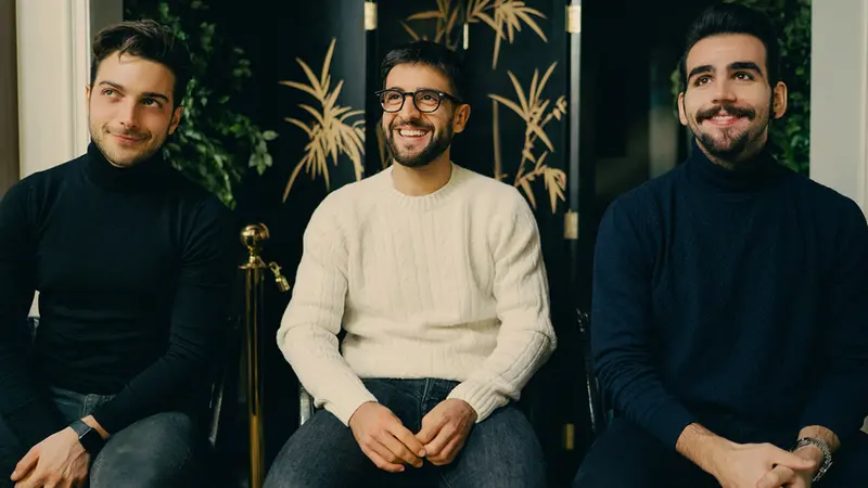 Il trio è composto da (da sinistra) Gianluca Ginoble, Piero Barone e Ignazio Boschetto (dal sito ufficiale)
