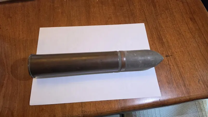 La granata d’artiglieria della Prima Guerra Mondiale da 47 millimetri
