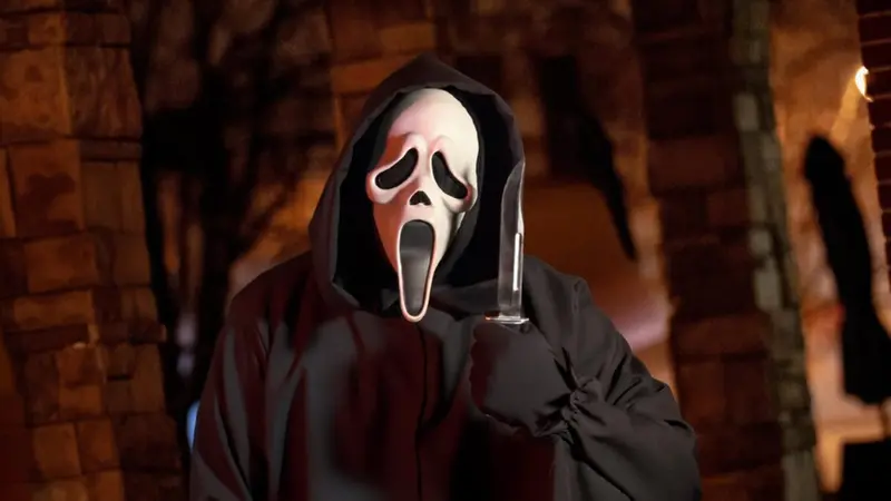 Ghostface, parodizzato nel film «Scary Movie»