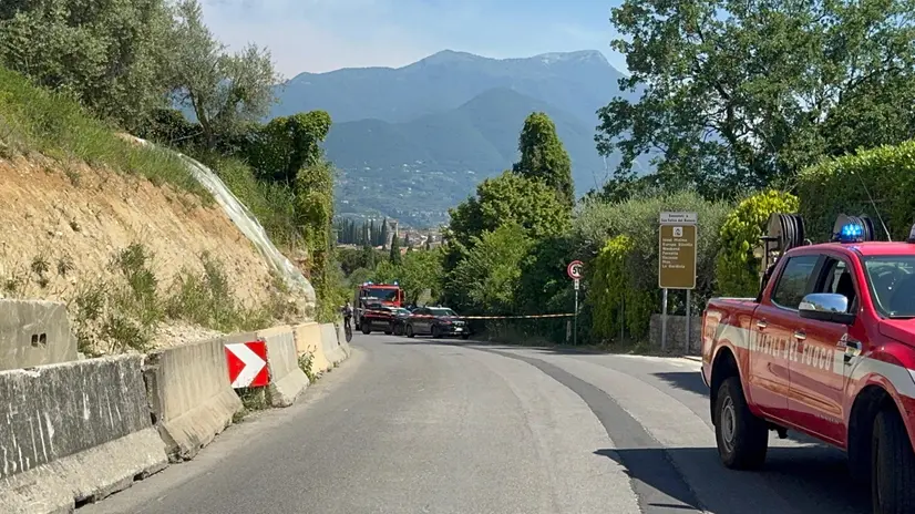 L'incidente a San Felice del Benaco - © www.giornaledibrescia.it