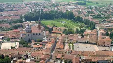 Una veduta aerea di Verolanuova - Foto © www.giornaledibrescia.it