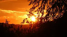 Un tramonto «infuocato»