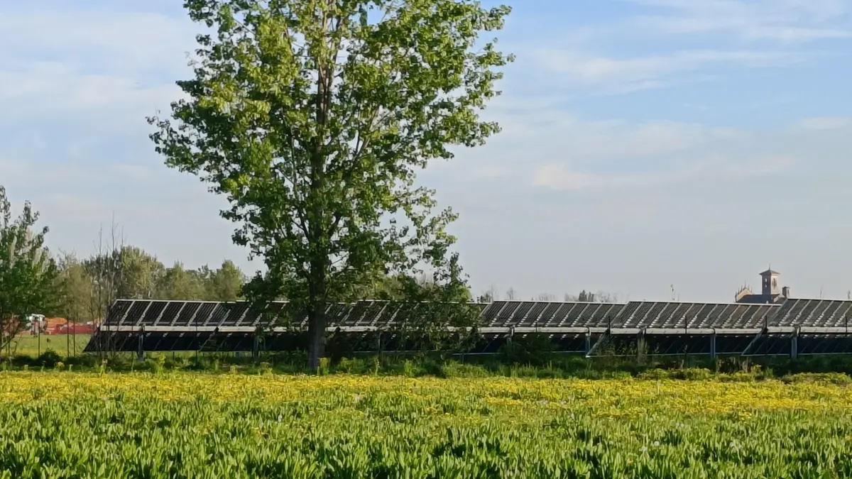 Un impianto fotovoltaico a terra - © www.giornaledibrescia.it