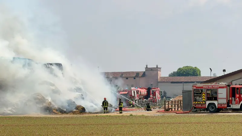 L'incendio a Manerbio