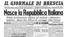 La prima pagina del GdB che sarà proposta come sovracoperta il 2 giugno 2026 - © www.giornaledibrescia.it