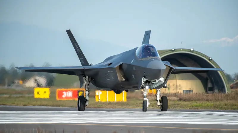 Un F-35 in uso alla base di Ghedi - © www.giornaledibrescia.it