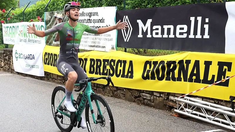 Il vincitore della Brescia Monte Magno Nicolò Cianti - foto Rodella
