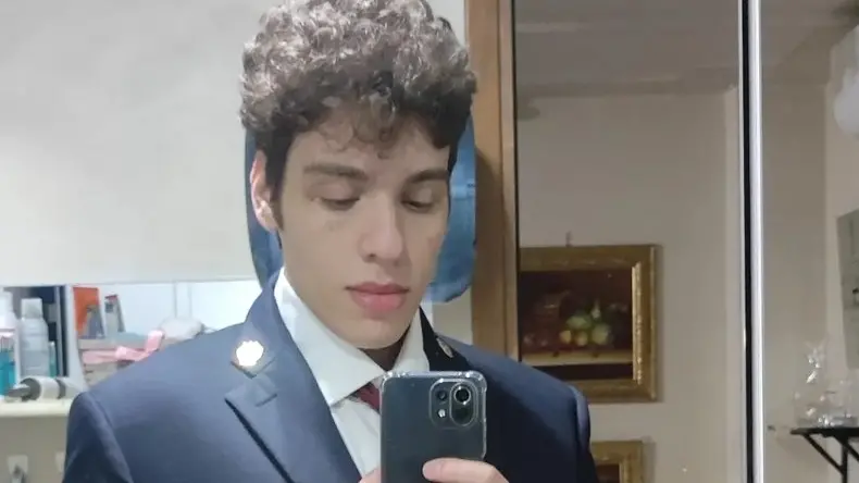 Pio Domenico Fazzolari in una foto postata sui suoi social