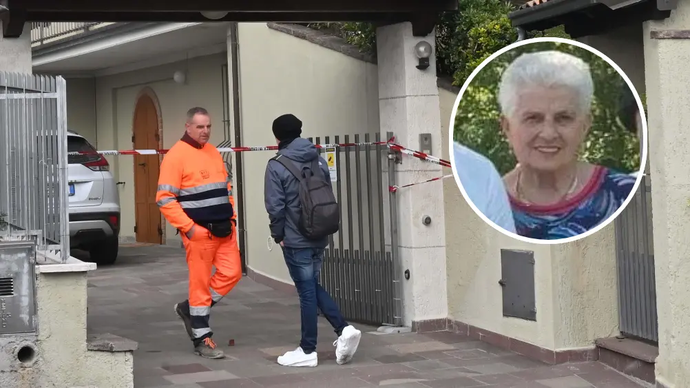 Mauro Pedrotti è stato condannato all'ergastolo per aver ucciso la madre Santina Delai (nel tondo) © www.giornaledibrescia.it