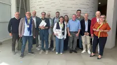 Alcuni rappresentanti dei tre sindacati bresciani preoccupati dall'andamento della sperimentazione