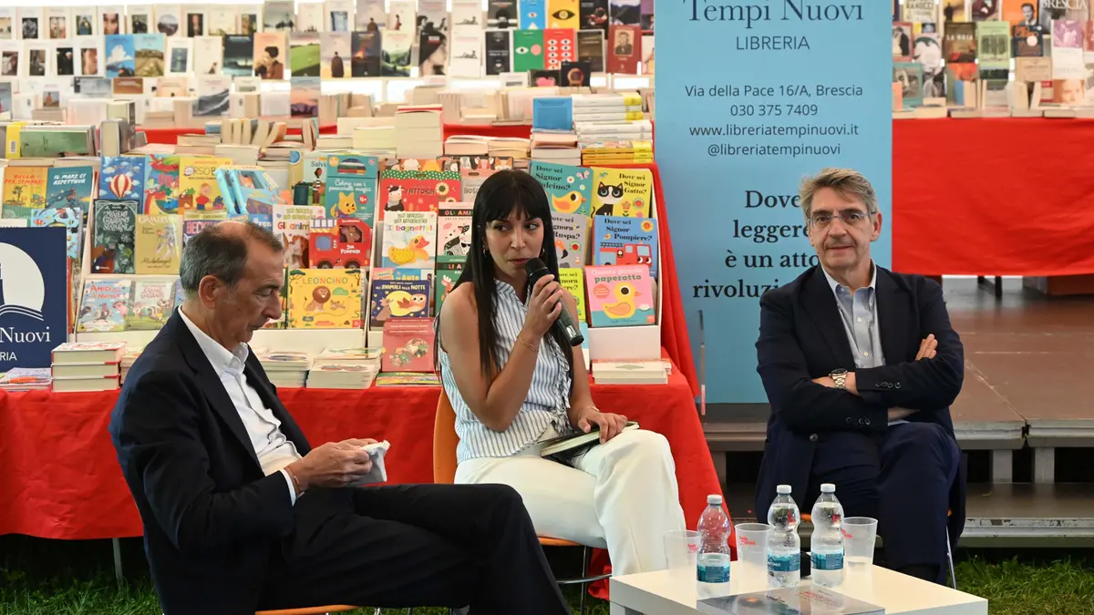 CRONACA BRESCIA PARCO CASTELLI FESTA DEL PD EMILIO DEL BONO DIALOGA CON IL SINDQCO DI MILANO BEPPE SALA REDAZIONE CRONACA 03-06-2026 GABRIELE STRADA NEW EDEN GROUP                             