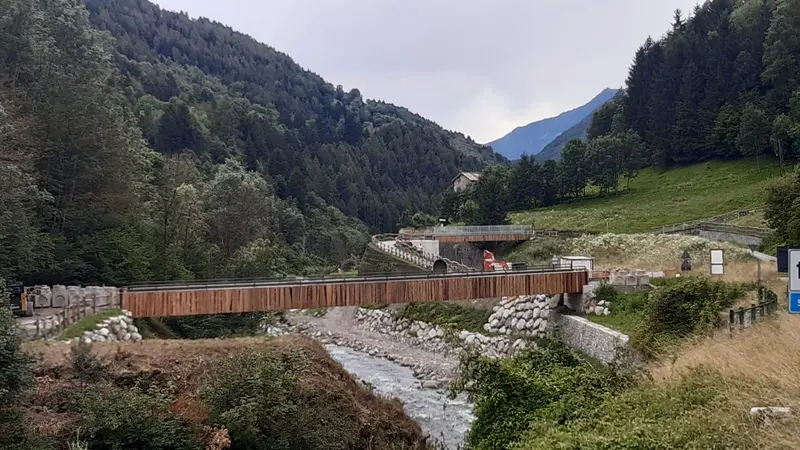 Il lavori sul ponte
