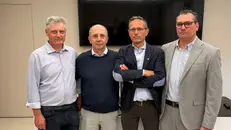 Da sinistra Biloni, Scalmana, Vimercati e Valtulini