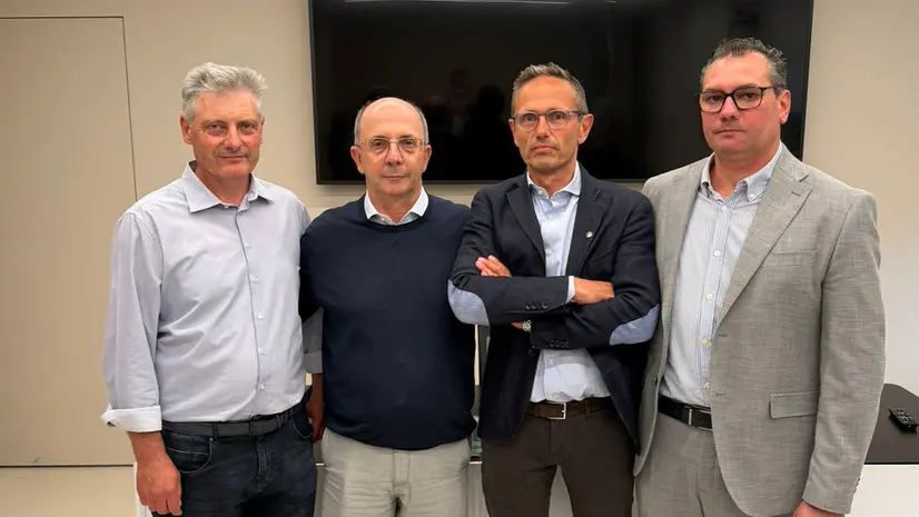 Da sinistra Biloni, Scalmana, Vimercati e Valtulini