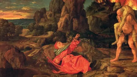 Particolare de «La Tentazione» di San Girolamo
