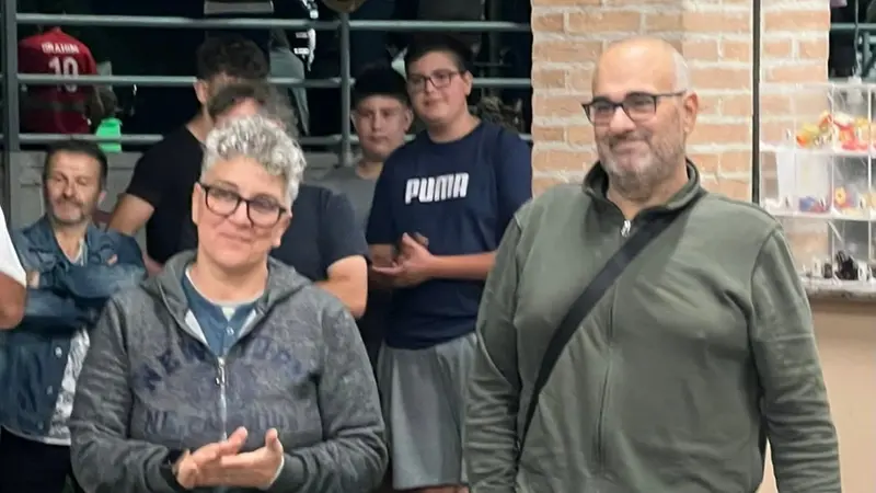 Silvia e Fabio Baratti insieme alla cerimonia