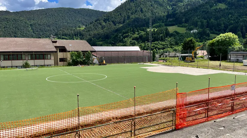 L'intervento riguarderà in particolare il campo da calcio