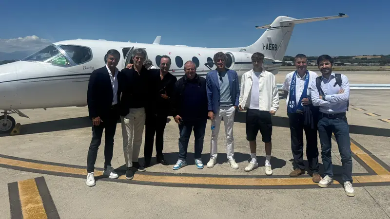Da sinistra Prandini, Menni, Olivini, Ghirardi, Scuola con il figlio, Bonomi e Puccio