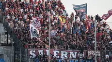 I tifosi della Salernitana al Rigamonti