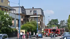 L'incendio abitazione in via Solera a Brescia
