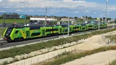 Il primo treno lungo la Tav Brescia-Verona - Foto David Campione