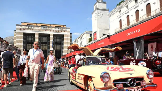 Sport Motori Mille Miglia 2026 punzonatura piazza Vittoria Lunedì pomeriggio nella foto un momento dell’evento 08/06/2026 Biasi@newreporter