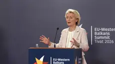 Von Der Leyen al summit tra Ue e Balcani occidentali a Tivat, Montenegro - Foto Ansa © www.giornaledibrescia.it