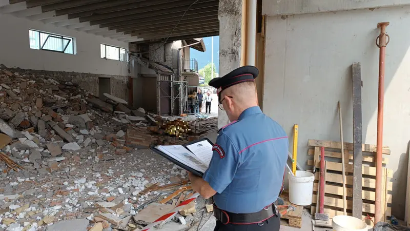 Il muro dopo il crollo