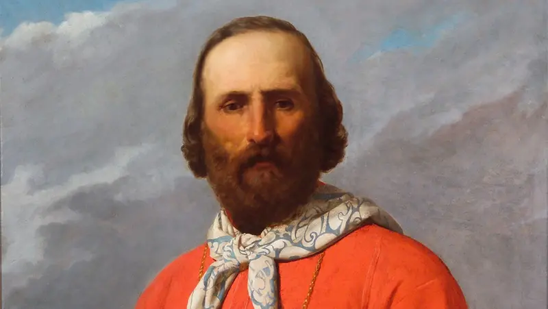 Un ritratto di Giuseppe Garibaldi