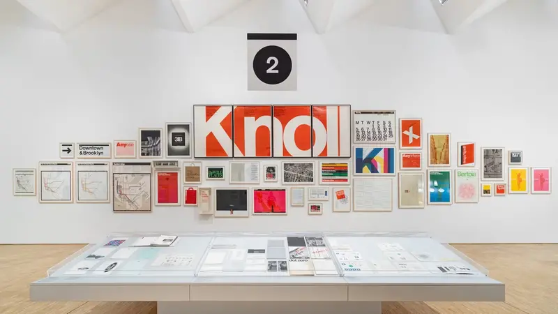 Una panoramica della mostra dedicata a Lella e Massimo Vignelli in Triennale - Foto di Delfino Sisto Legnani, DSL Studio