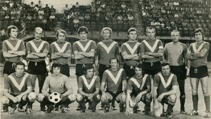 Le vecchie glorie del Brescia in una foto d'epoca © www.giornaledibrescia.it