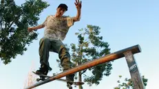 Sebastiano Rossi mentre chiude un grind - Foto Beatrice Sugliani