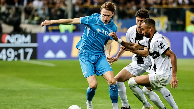 Scott McTominay, qui in maglia Napoli - Ansa/Elisabetta Baracchi