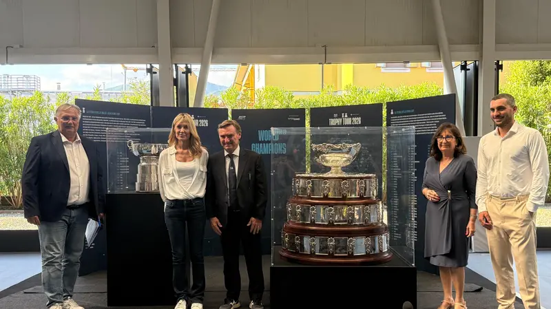 La presentazione di Coppa Davis e Billie Jean King cup al Timing © www.giornaledibrescia.it