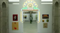 Alcune opere esposte allo Spazio Almag, la collezione d'arte di Umberta Gnutti Beretta