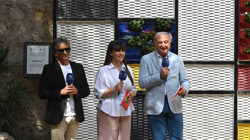 CRONACA BRESCIAPALAZZO MARTINENGO IN PIAZZA CON NOINELLA FOTO DA SX ZANETTI DEL MEDICO RECALCATI PER CARINI 14-06-2026 MARCO ORTOGNI NEW EDEN GROUP