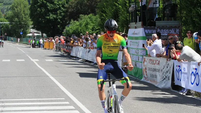La vittoria di Vesco al campionato lombardo Juniores - foto Rodella